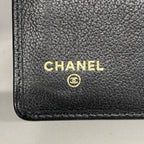 Chanel Wallet Camellia Leather Black Gold — view 4