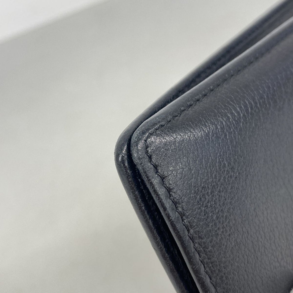 Chanel Wallet Camellia Leather Black Gold — view 6