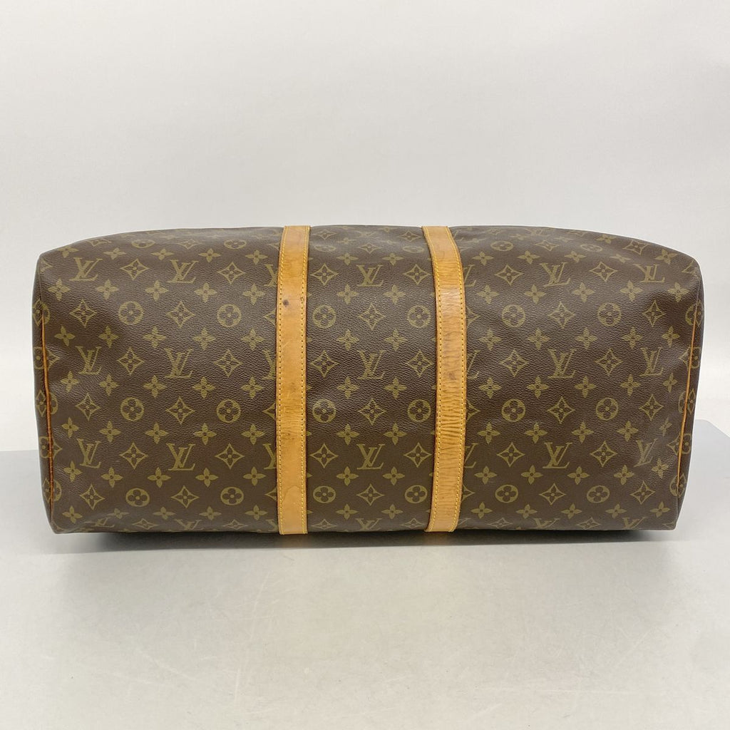 Louis Vuitton Boston Bag Monogram Keepall 55 Brown — view 3