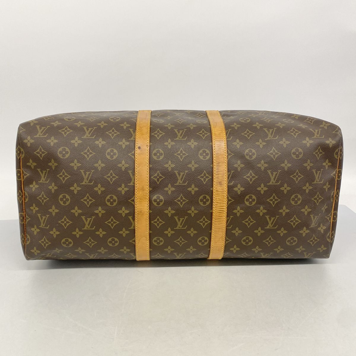 Louis Vuitton Boston Bag Monogram Keepall 55 Brown — view 3