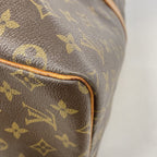 Louis Vuitton Boston Bag Monogram Keepall 55 Brown — view 6