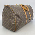 Louis Vuitton Boston Bag Monogram Keepall 55 Brown — view 2