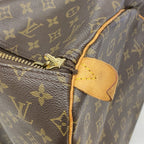 Louis Vuitton Boston Bag Monogram Keepall 55 Brown — view 8