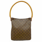 Louis Vuitton Shoulder Bag Monogram Looping GM Brown