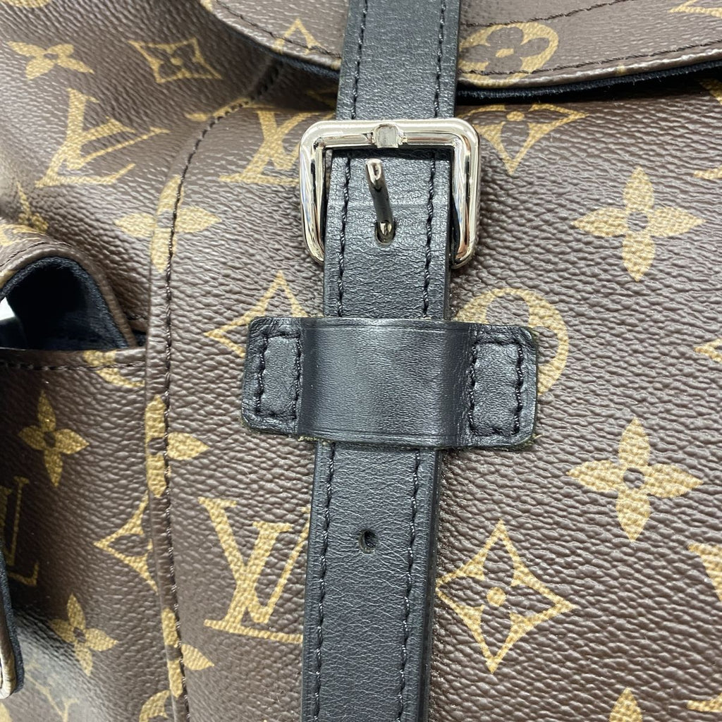 Louis Vuitton Backpack Monogram Macassar Christopher MM Brown — view 8