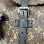 Louis Vuitton Backpack Monogram Macassar Christopher MM Brown — view 8