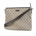Gucci Shoulder Bag GG Supreme Brown Champagne Gold