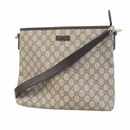 Gucci Shoulder Bag GG Supreme Brown Champagne Gold