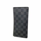 Louis Vuitton Wallet Damier Graphite Portefeuille Brazza Black