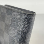 Louis Vuitton Wallet Damier Graphite Portefeuille Brazza Black — view 5