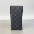 Louis Vuitton Wallet Damier Graphite Portefeuille Brazza Black — view 7
