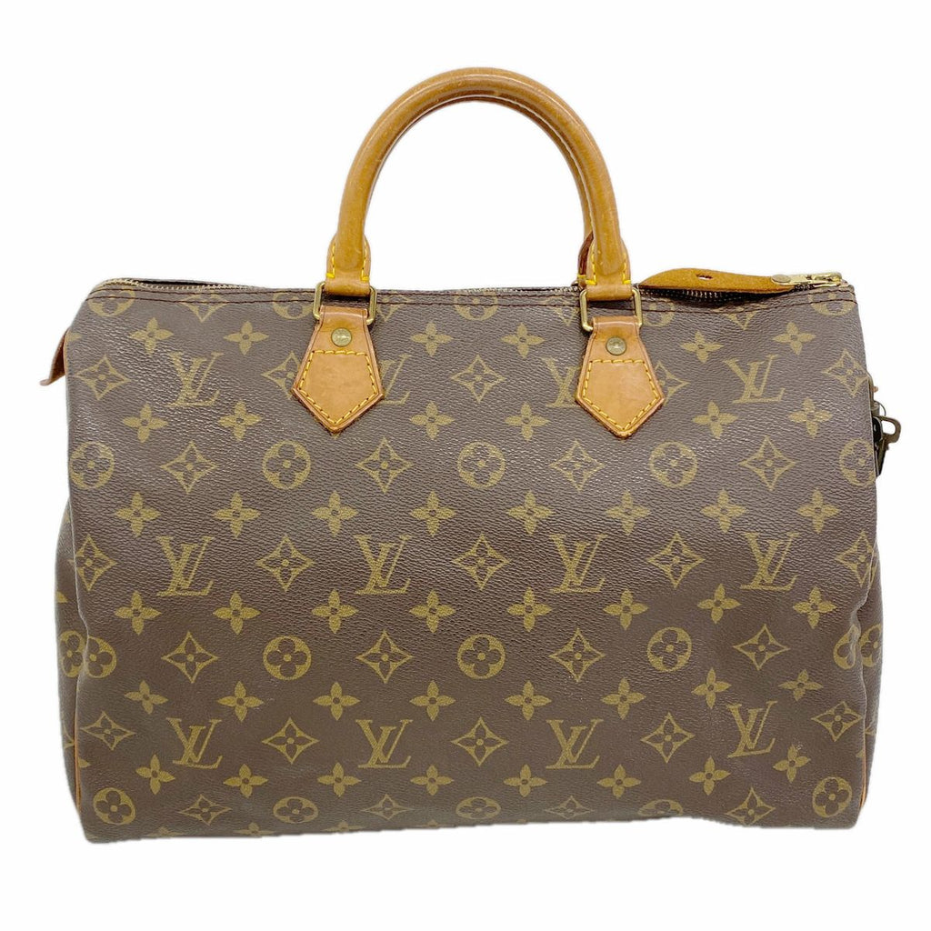 Louis Vuitton Handbag Monogram Speedy 35 Brown