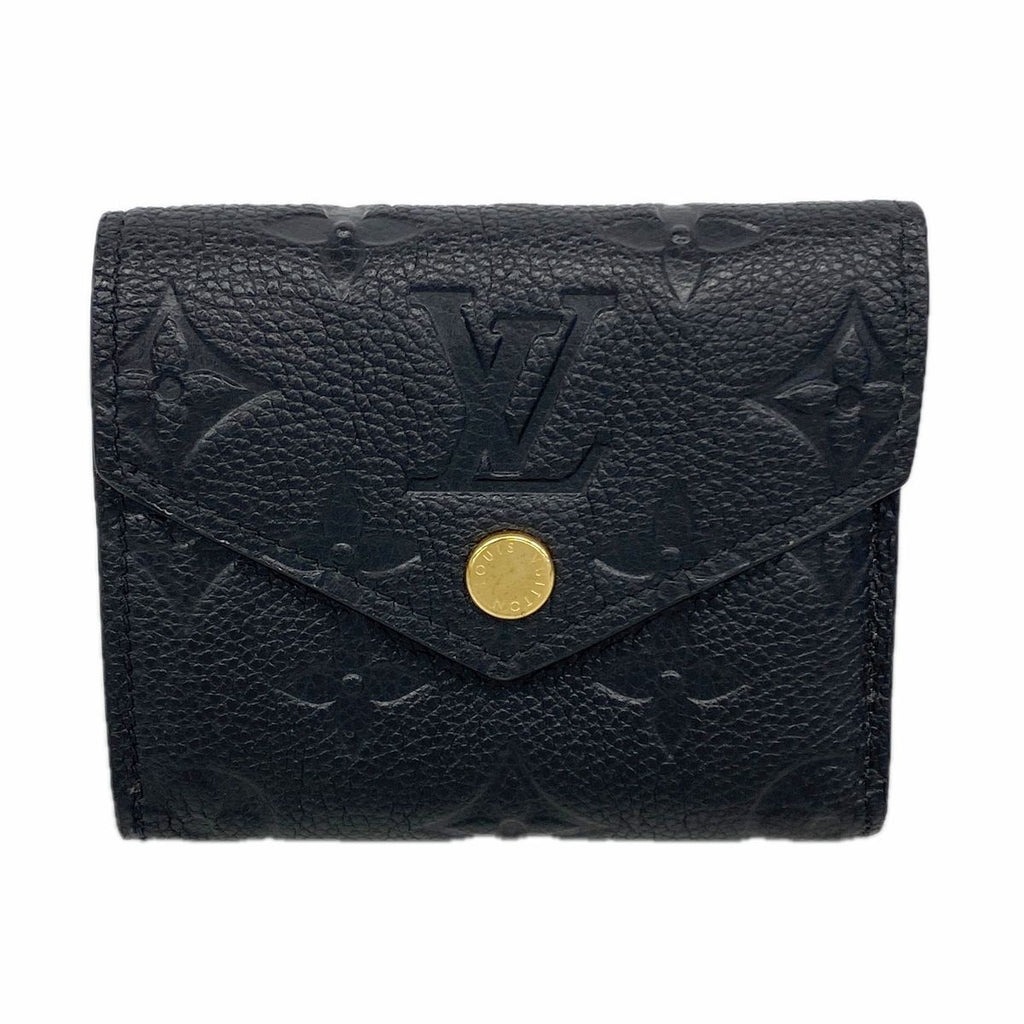 Louis Vuitton Trifold Wallet Monogram Empreinte Portefeuille Zoe Noir