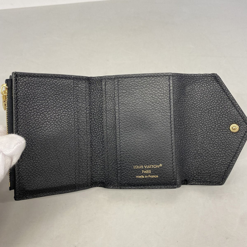 Louis Vuitton Trifold Wallet Monogram Empreinte Portefeuille Zoe Noir — view 3