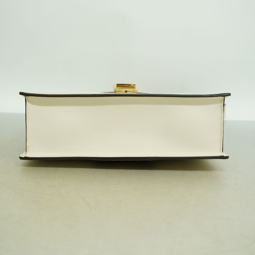 Gucci Shoulder Bag Sherry Line Leather Ivory Gold — view 3