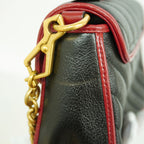 Gucci Handbag GG Marmont Leather Black Red Gold 2-Way Bag — view 6