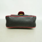 Gucci Handbag GG Marmont Leather Black Red Gold 2-Way Bag — view 3