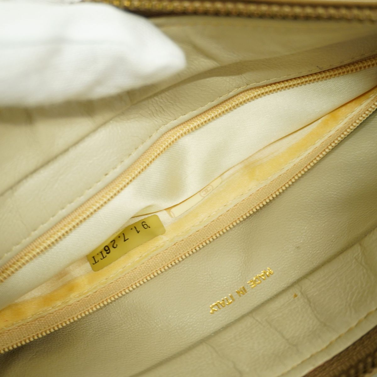 Chanel Shoulder Bag Quilted Lambskin Beige Gold — view 6