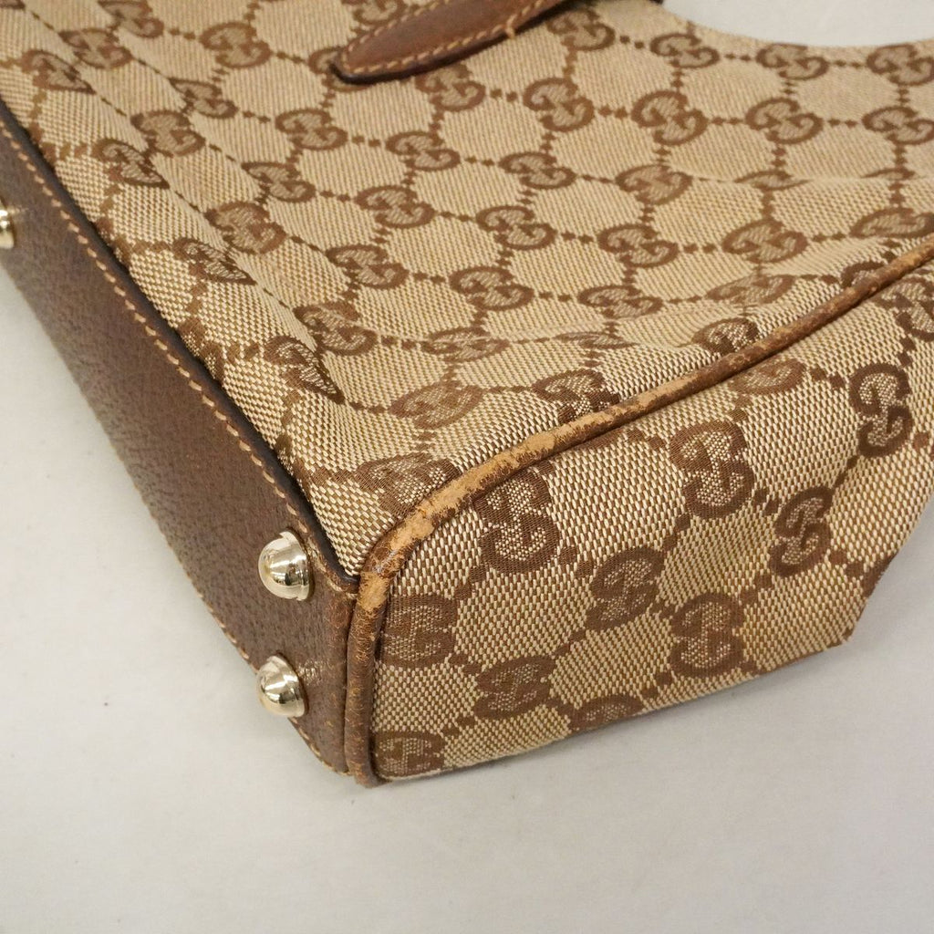Gucci Handbag GG Canvas New Jackie Brown Gold — view 6