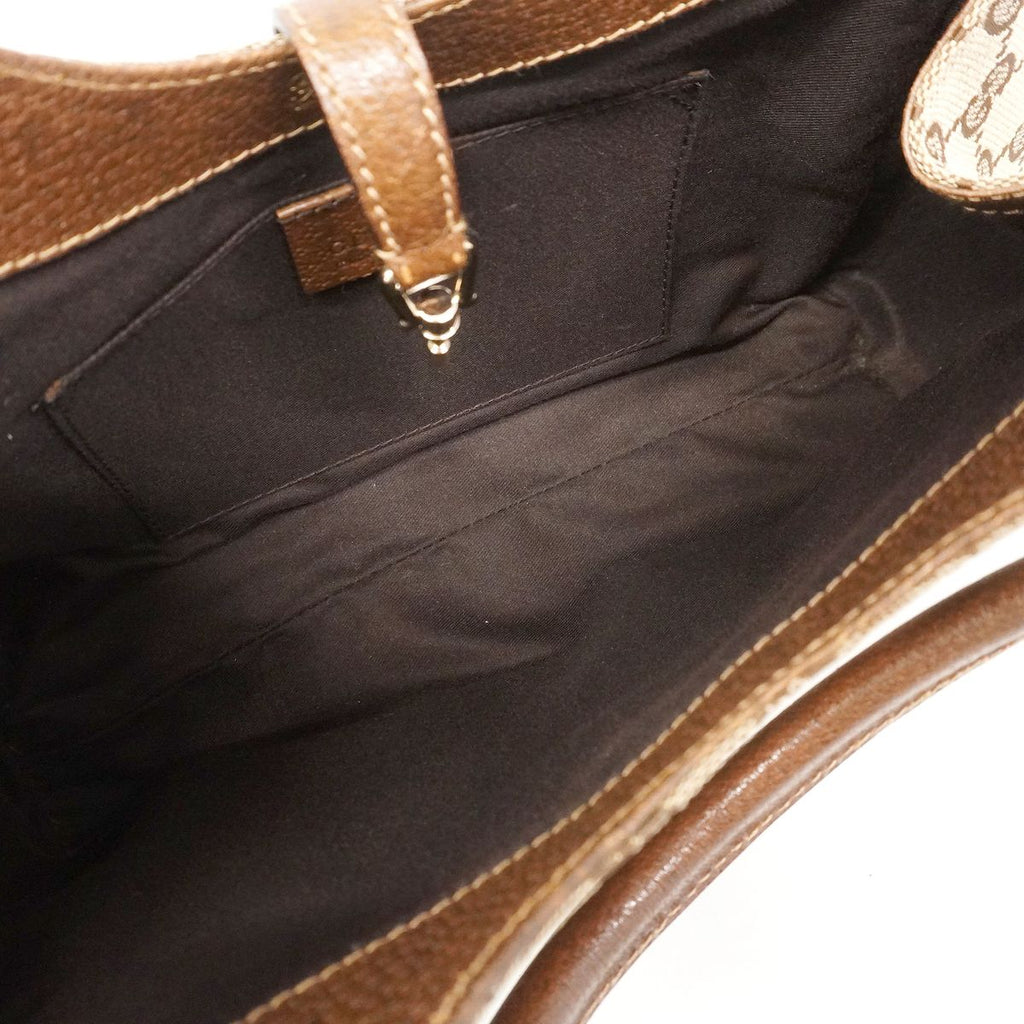 Gucci Handbag GG Canvas New Jackie Brown Gold — view 4