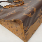 Louis Vuitton Tote Bag Monogram Giant Reverse On The Go GM Brown 2-Way — view 6