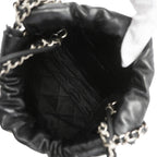 Chanel Shoulder Bag Chanel 22 Mini Calfskin Black Silver — view 4