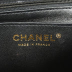 Chanel Shoulder Bag Mini Quilted Lambskin Black Gold — view 5