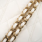 Chanel Vanity Bag Quilted Lambskin White Champagne Gold — view 7