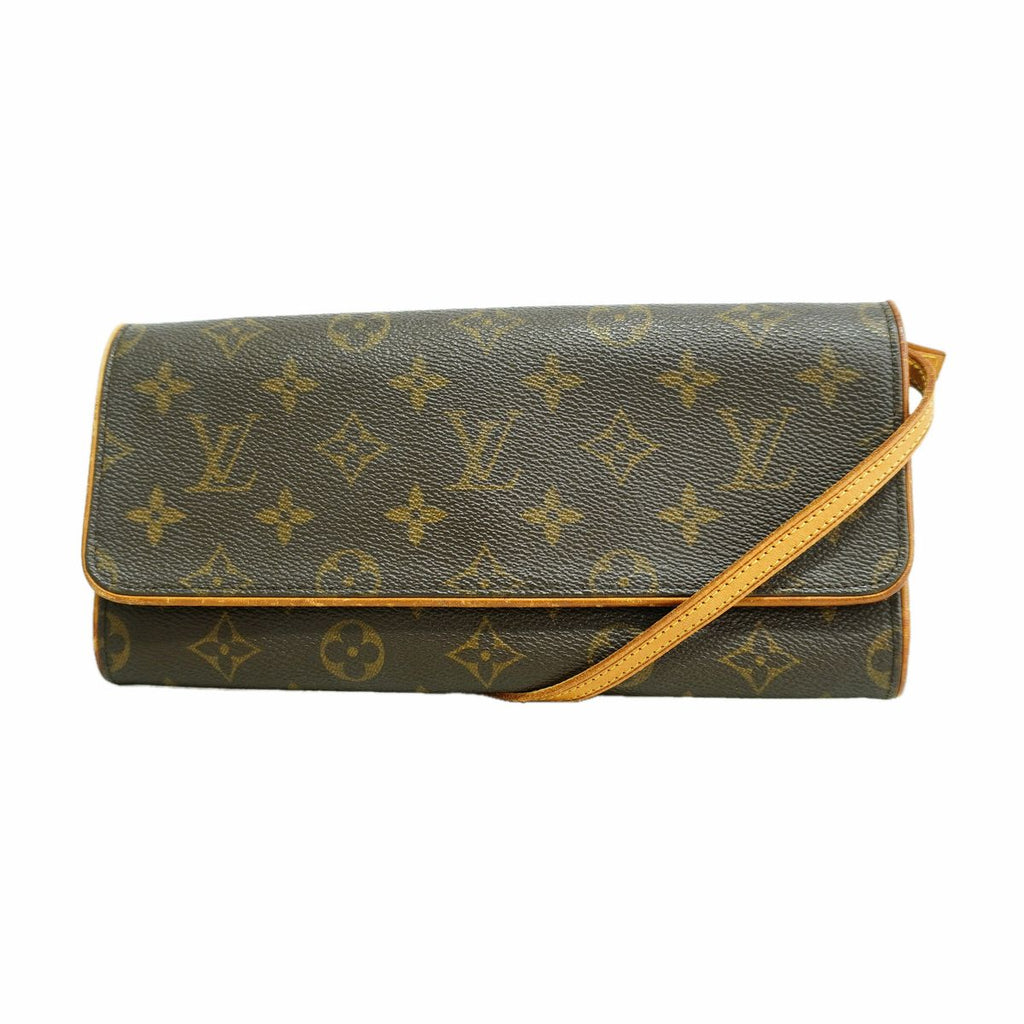 Louis Vuitton Shoulder Bag Monogram Pochette Twin GM Brown