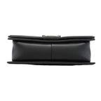 Chanel Shoulder Bag Boy Lambskin Black Silver — view 3