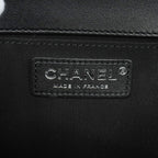 Chanel Shoulder Bag Boy Lambskin Black Silver — view 5