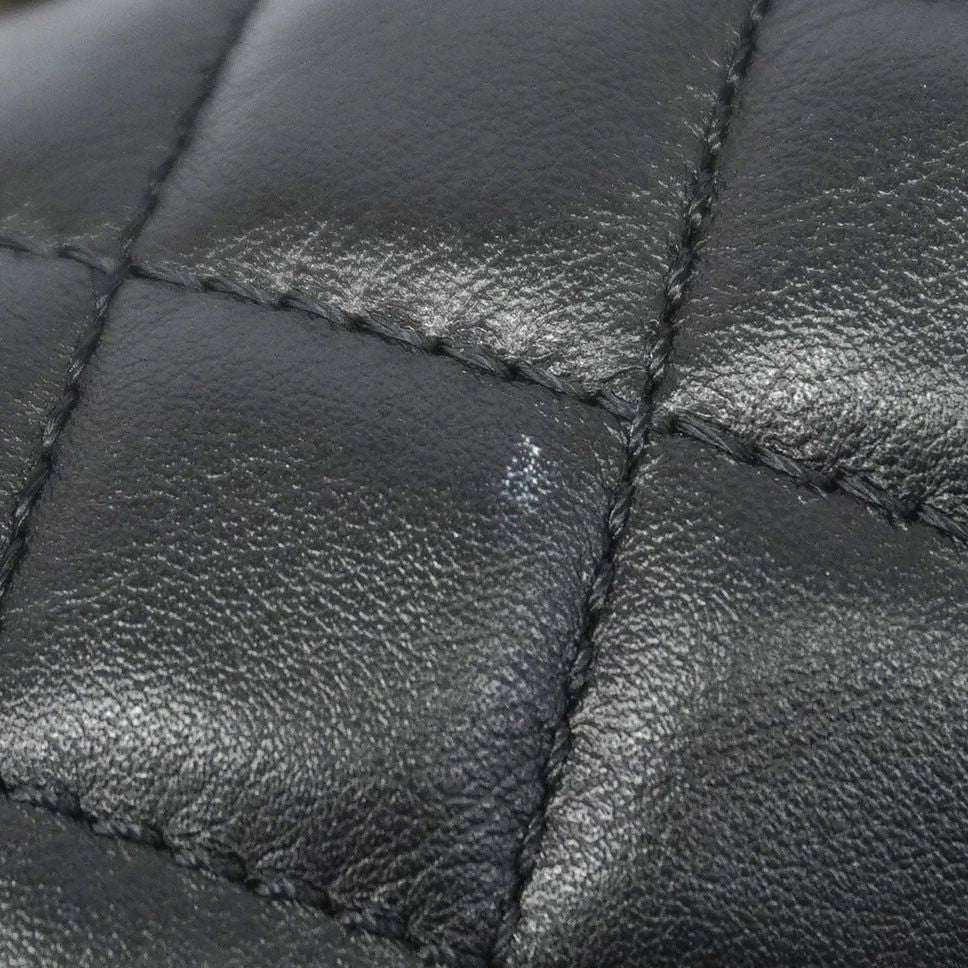 Chanel Shoulder Bag Boy Lambskin Black Silver — view 6