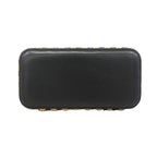 Chanel Vanity Bag Raffia Beige Black Champagne Gold — view 3