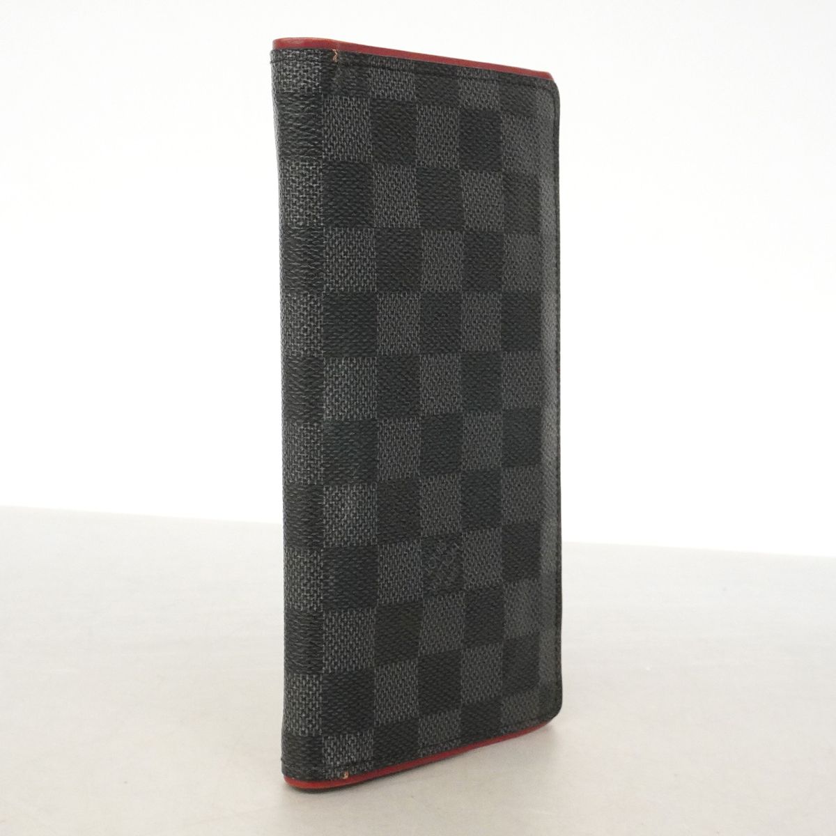 Louis Vuitton Wallet Damier Graphite Portefeuille Brazza Black Bordeaux — view 2