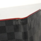 Louis Vuitton Wallet Damier Graphite Portefeuille Brazza Black Bordeaux — view 8