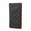 Louis Vuitton Wallet Damier Graphite Portefeuille Brazza Black Bordeaux
