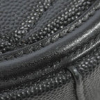 Chanel Shoulder Bag Quilted CC Filigree Caviar Leather Black Gold — view 6