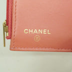 Chanel Trifold Wallet Quilted Caviar Leather Pink Gold — view 4
