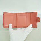 Chanel Trifold Wallet Quilted Caviar Leather Pink Gold — view 3