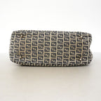 Fendi Handbag Zucchino Nylon Canvas Navy Silver — view 3