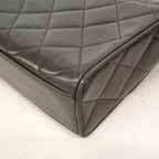 Chanel Shoulder Bag Quilted Lambskin Black Gold — view 7