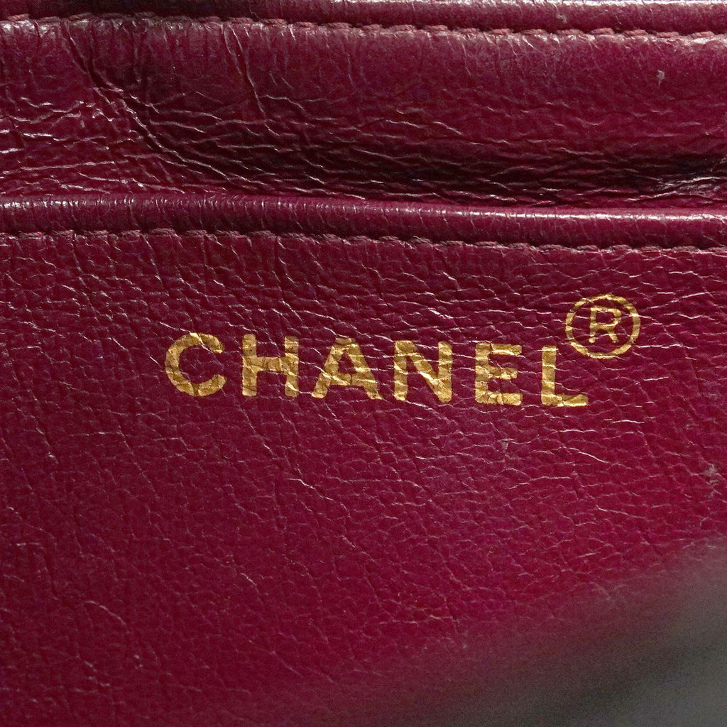 Chanel Shoulder Bag Quilted Lambskin Black Gold — view 5