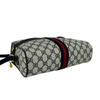 Gucci Sherry Line GG Pattern Leather Shoulder Bag Pochette Cross Navy Red — view 7