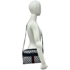 Gucci Sherry Line GG Pattern Leather Shoulder Bag Pochette Cross Navy Red — view 2