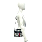 Gucci Sherry Line GG Pattern Leather Shoulder Bag Pochette Cross Navy Red — view 2
