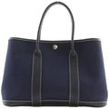 Hermes Garden Party TPM Toile Officier Navy H Handbag