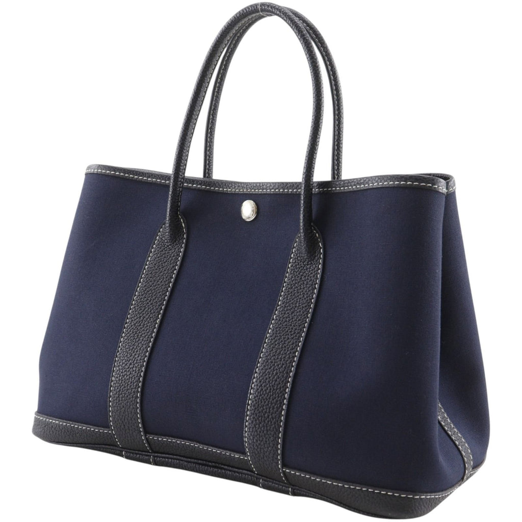 Hermes Garden Party TPM Toile Officier Navy H Handbag — view 2