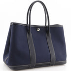 Hermes Garden Party TPM Toile Officier Navy H Handbag — view 3