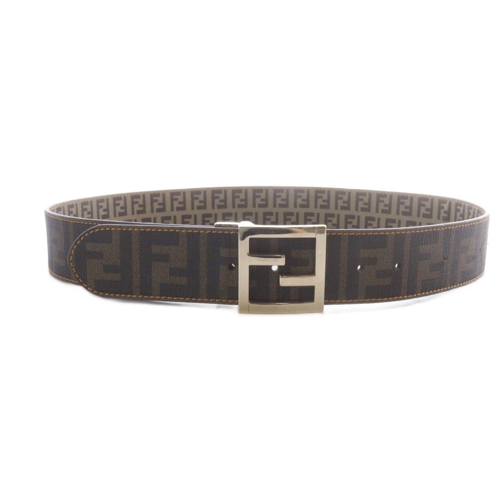 Fendi Zucca Pattern Belt All Over Print Brown — view 3