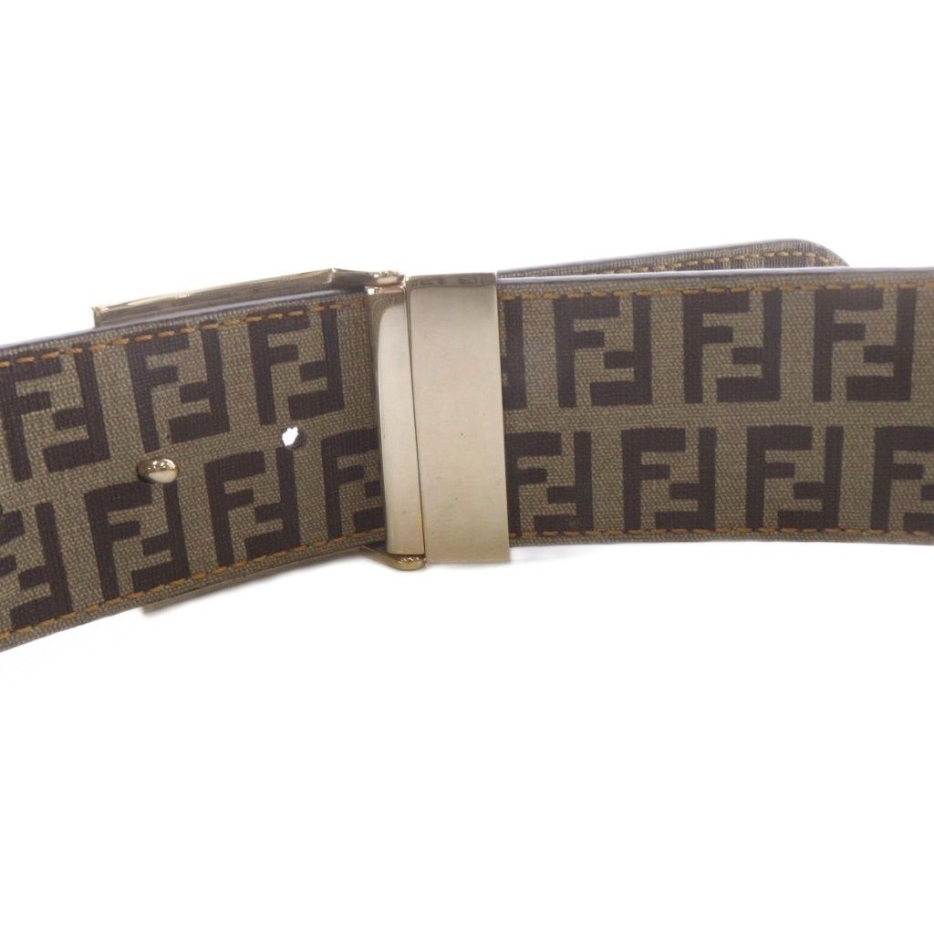 Fendi Zucca Pattern Belt All Over Print Brown — view 5